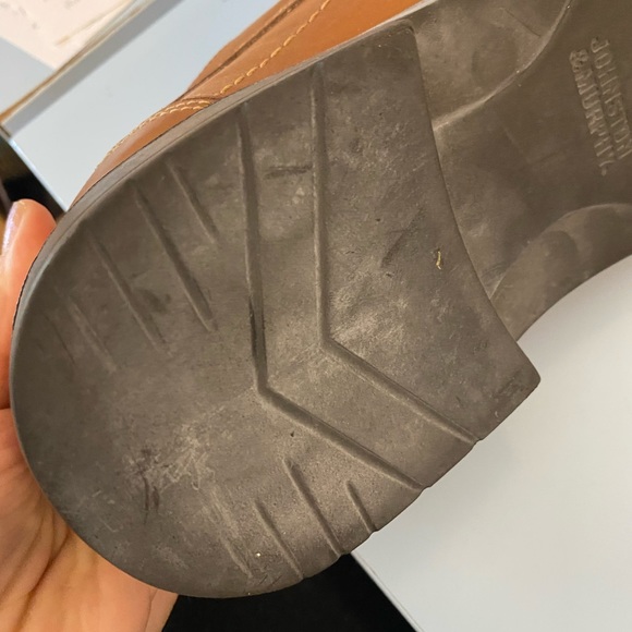 COPY - QUALITY!💙👖JOHNSTON & MURPHY! LACE UP DRESS SHOES!👖💙9.5 TAN LEATHER SHOES… - Picture 10 of 16